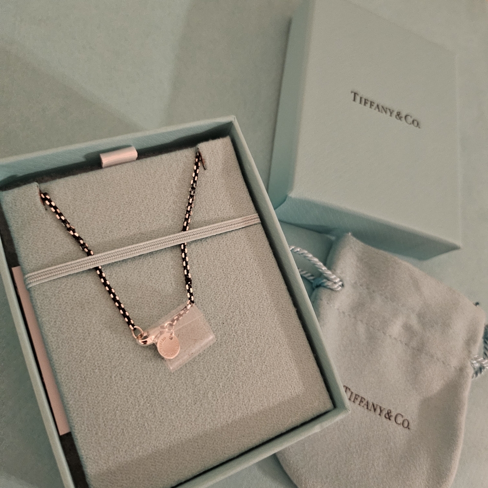 Tiffany & Co. Black Necklace Chain Two Of Them
